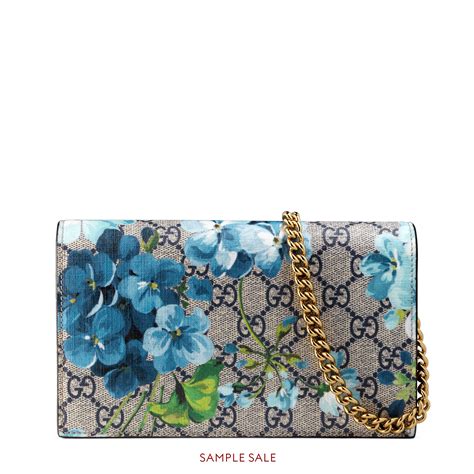 gucci blooms chain wallet